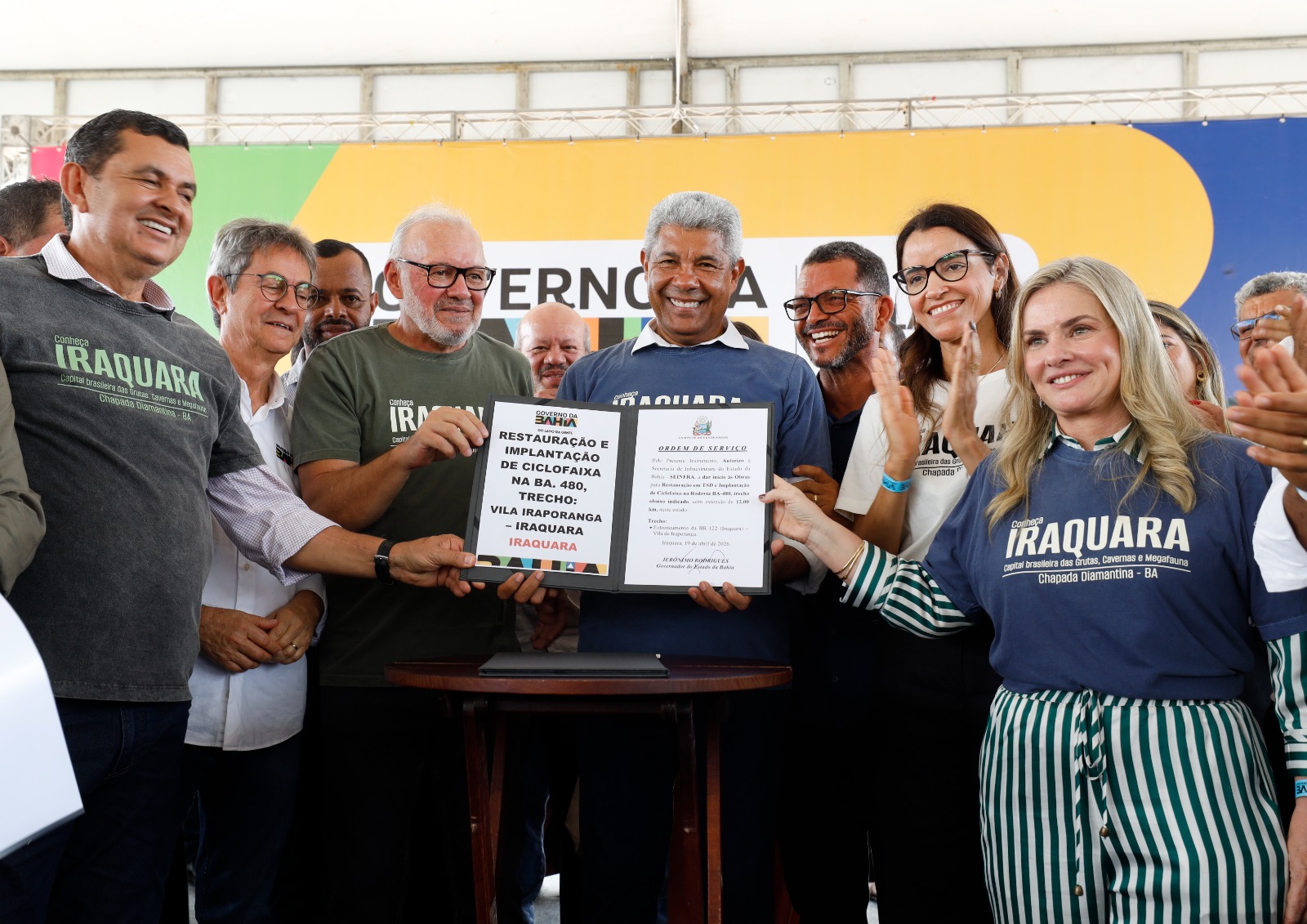 Governo do Estado inicia agenda em quatro municípios com entregas de infraestrutura e abastecimento de água em Iraquara