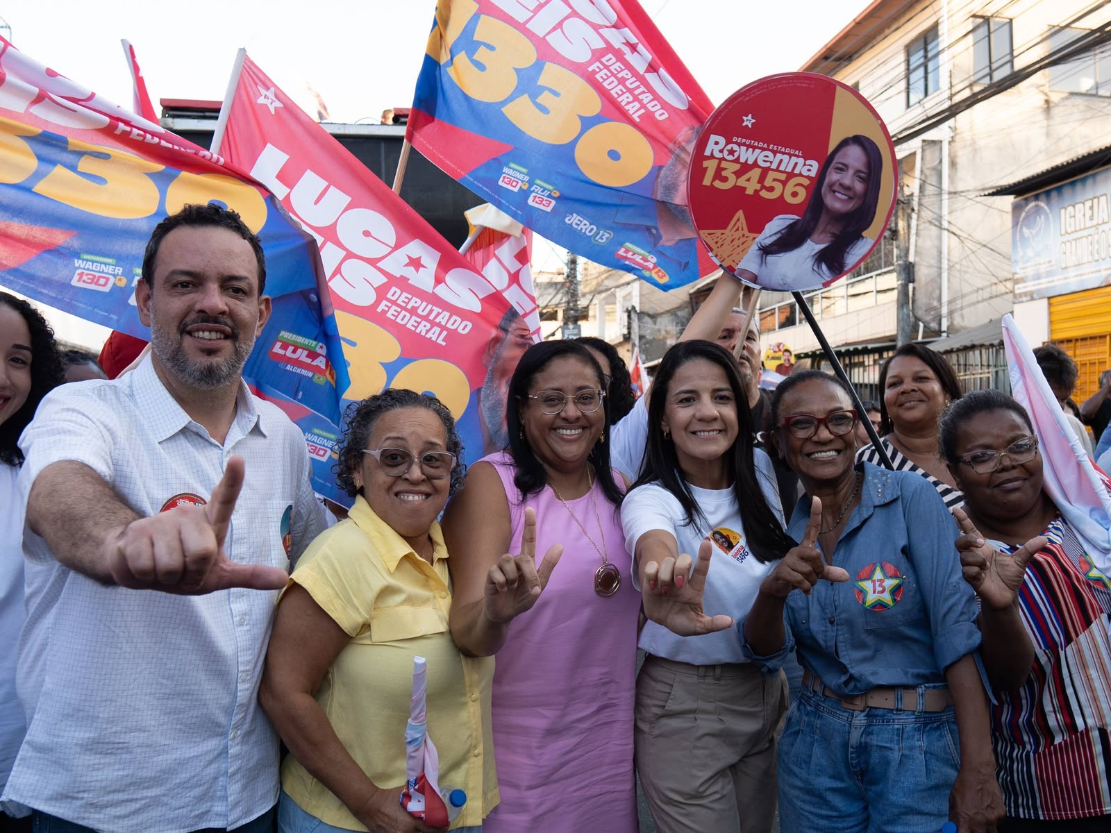 Lucas Reis participa de caminhada com Jerônimo, Wagner e Rui e destaca pautas da juventude