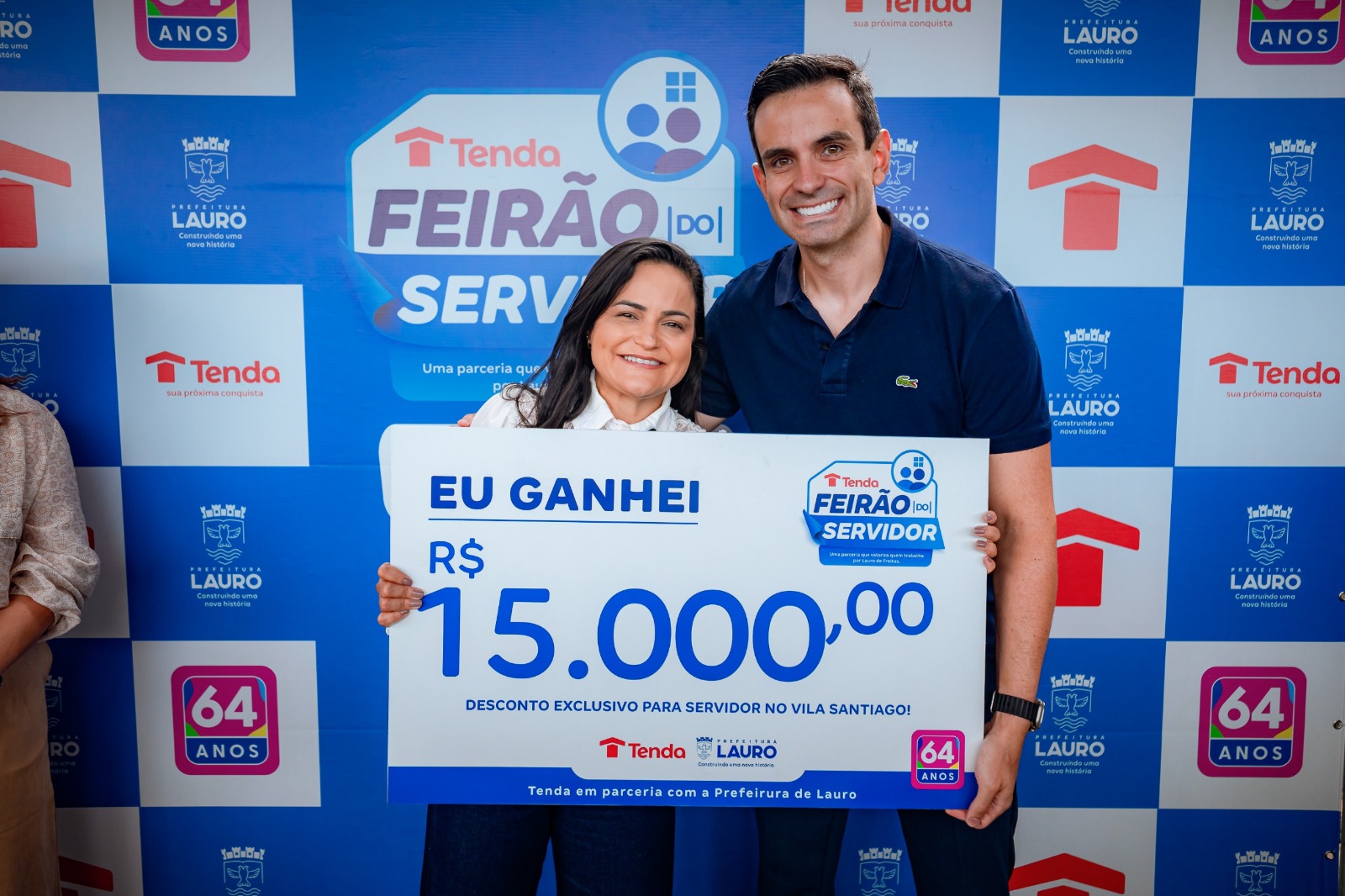 "Oportunidade ímpar para pagar por algo que é de vocês", diz prefeita de Lauro de Freitas, Débora Régis, ao anuncuar novidade para servidores