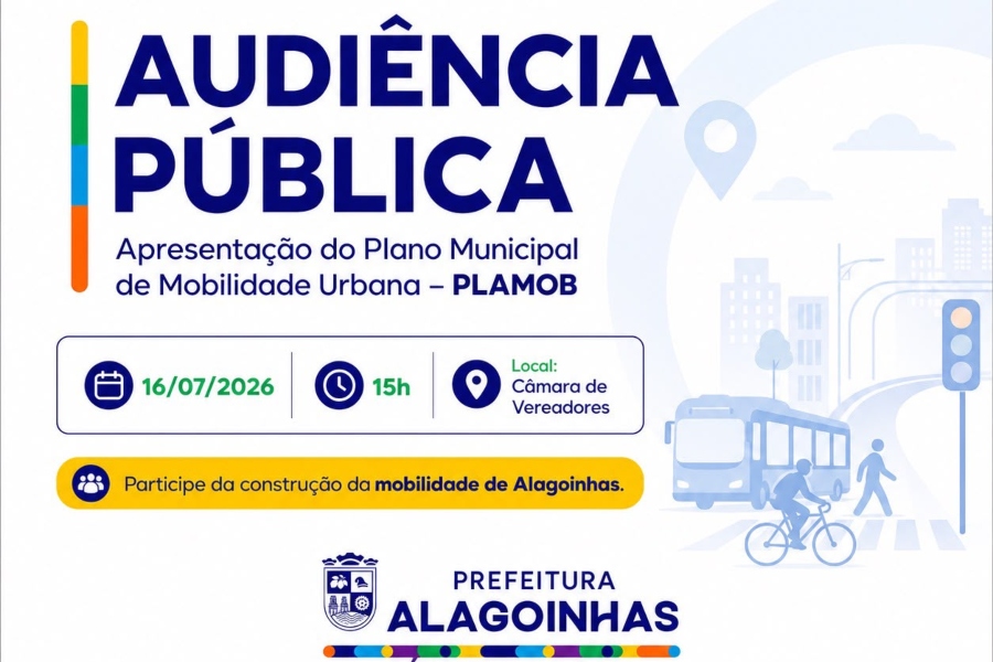 Prefeitura de Alagoinhas realiza audiência pública para apresentação do Plano Municipal de Mobilidade Urbana